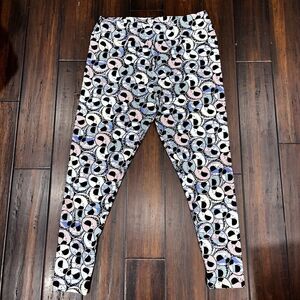 JACK SKELLINGTON Nightmare Before Christmas LuLaRoe TC2 Leggings Purple Lilac
